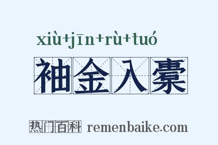 袖金入橐是什么意思的图片
